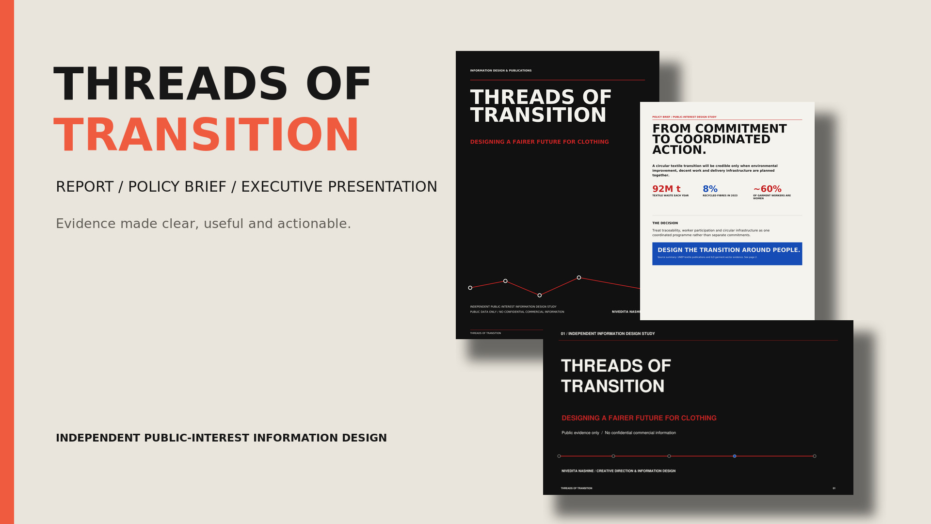 Threads of Transition report, policy brief and executive presentation